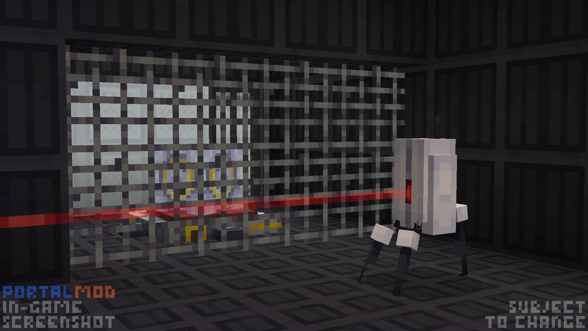 A turret protecting a cube